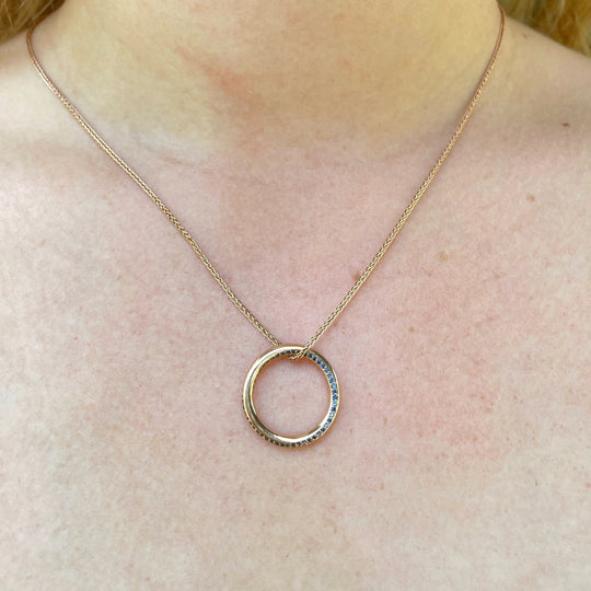 "Mobius" Sapphire & Rose Gold Ring / Pendant Ring JasonRee 