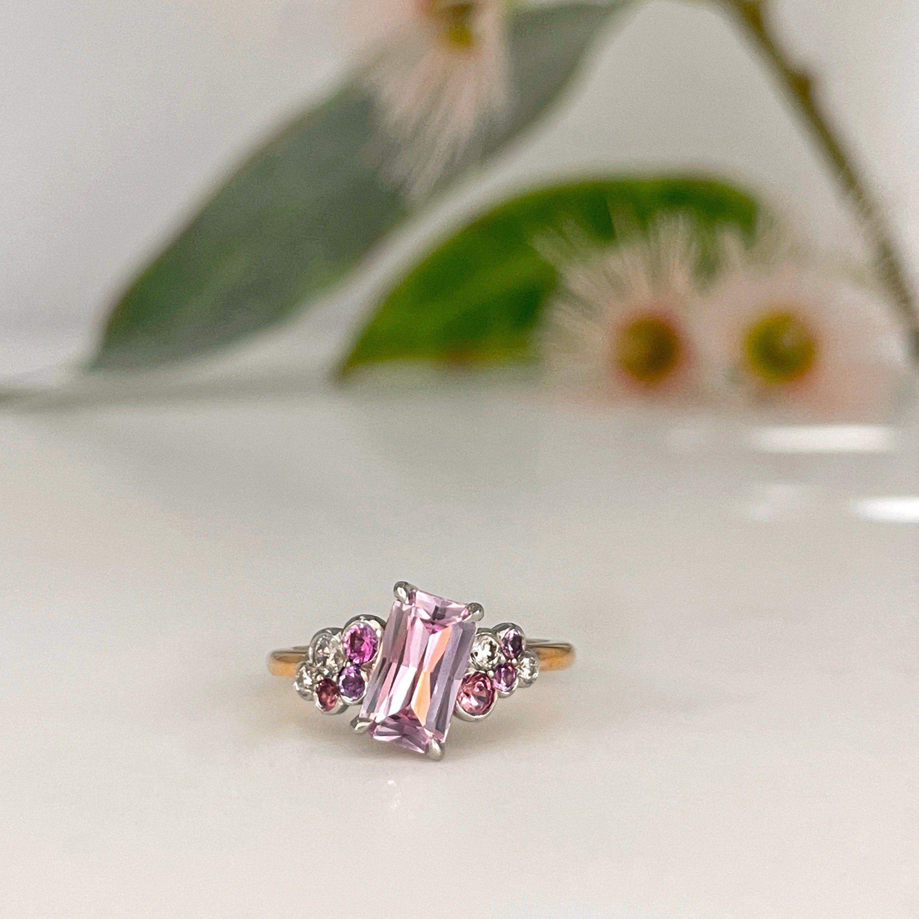 "Moscato" 1.20ct Pink Sapphire & Diamond Ring Ring JasonRee 