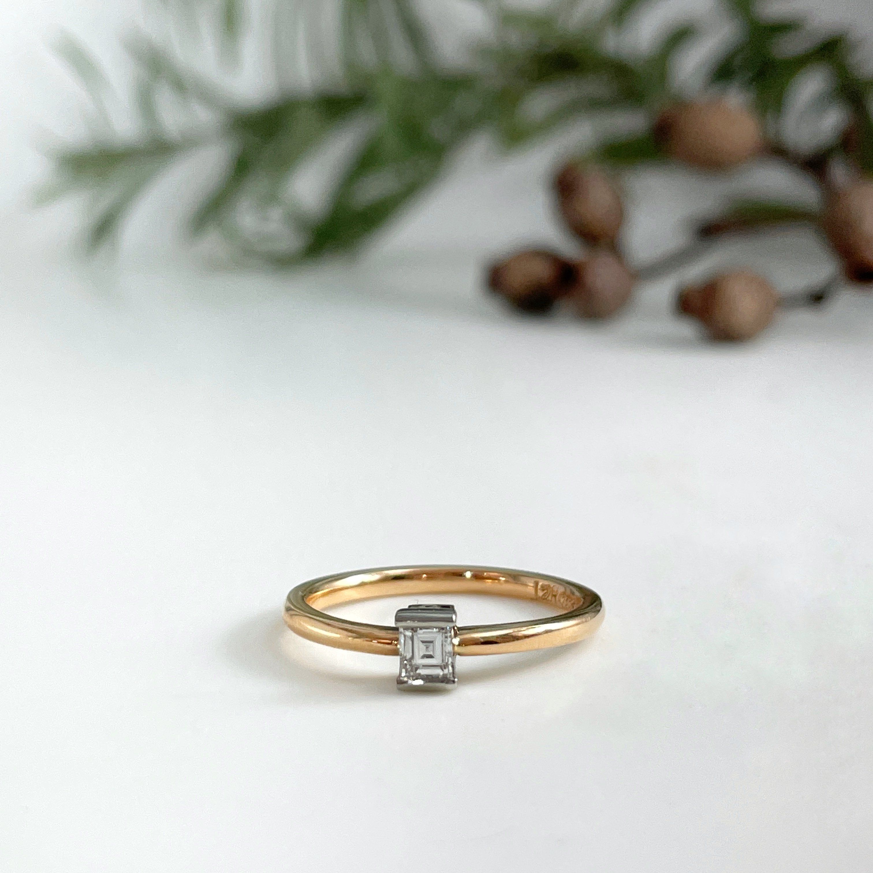 Carre Diamond Ring Ring Jason Ree Design 