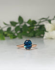 ‘Tempest’ 1.99ct Australian blue sapphire rose gold ring Ring Jason Ree Design 