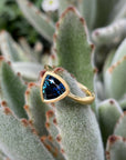 "Tangent" 1.78ct Australian Blue Trilliant Sapphire Ring Ring JasonRee 