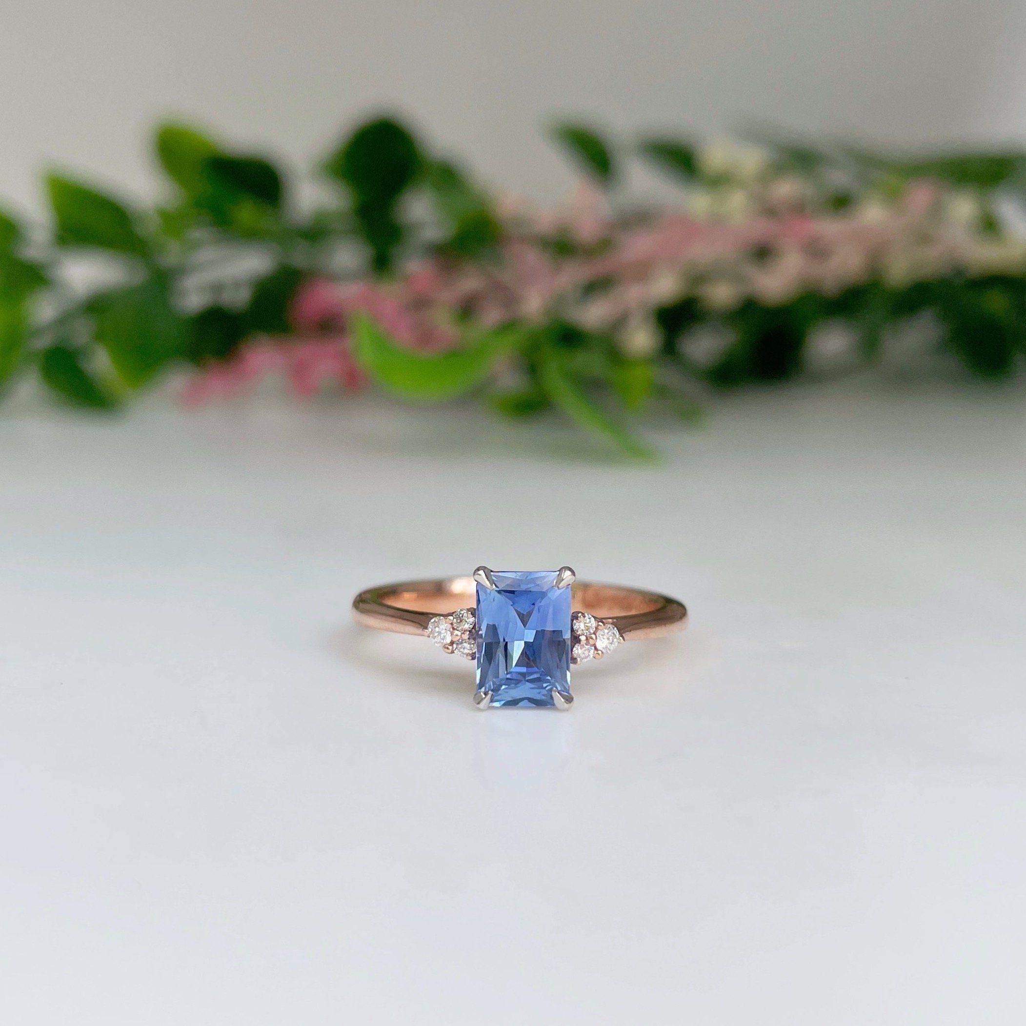 ‘MiMi’ 1..04ct Ceylon sapphire 18ct Rose gold ring Jason Ree Design 