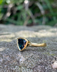 "Tangent" 1.78ct Australian Blue Trilliant Sapphire Ring Ring JasonRee 