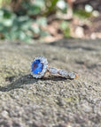 "Periwinkle" Sapphire & Diamond Engagement Ring Ring JasonRee 