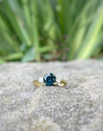 ‘Riverina Round’ 1.11ct Australian Blue sapphire & diamond ring Ring Jason Ree Design 