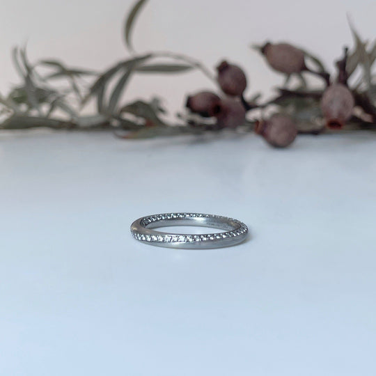 "Mobius" Diamond and White Gold Ring / Pendant Ring Jason Ree Design 