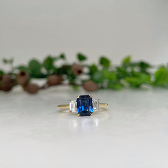 ‘Iris’ Australian Sapphire & Diamond Ring Ring Jason Ree Design 
