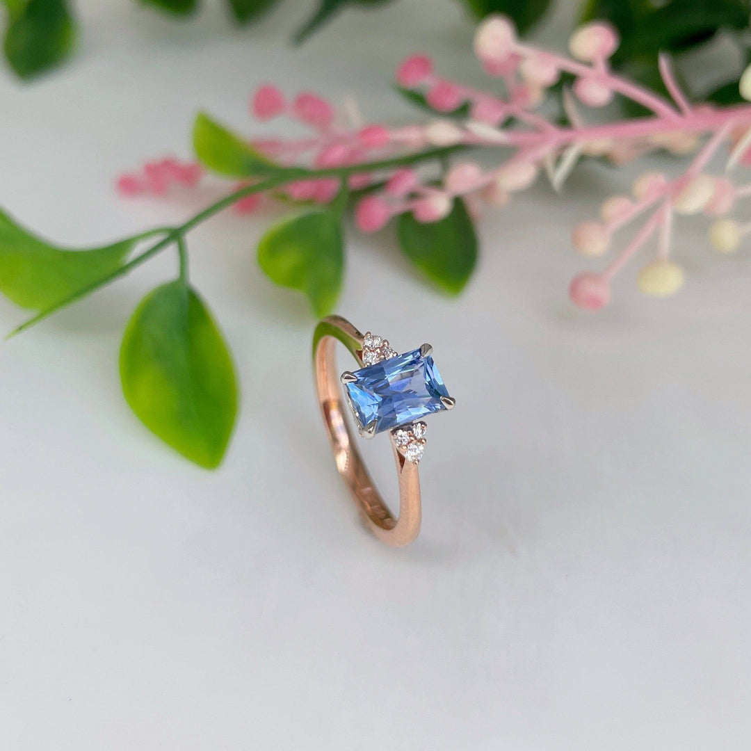‘MiMi’ 1..04ct Ceylon sapphire 18ct Rose gold ring Jason Ree Design 