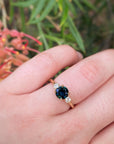‘Riverina Round’ 1.11ct Australian Blue sapphire & diamond ring Ring Jason Ree Design 