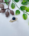 ‘Riverina Round’ 1.11ct Australian Blue sapphire & diamond ring Ring Jason Ree Design 