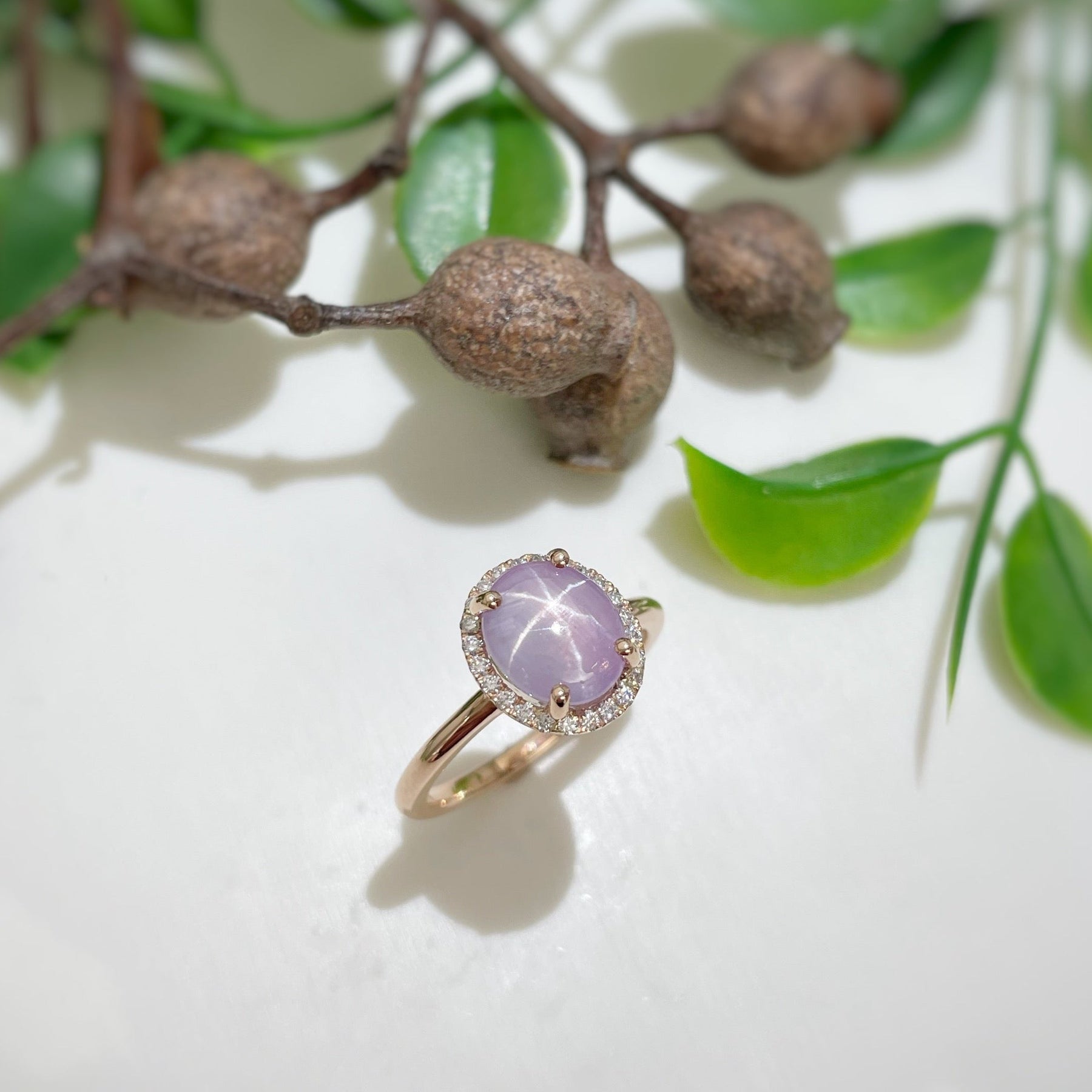 Star Sapphire Diamond Platinum Ring – jeweleretteandco