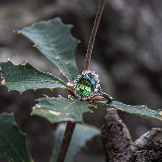 "Eucalypt" Venetia Australian Sapphire Engagement Ring Ring JasonRee 