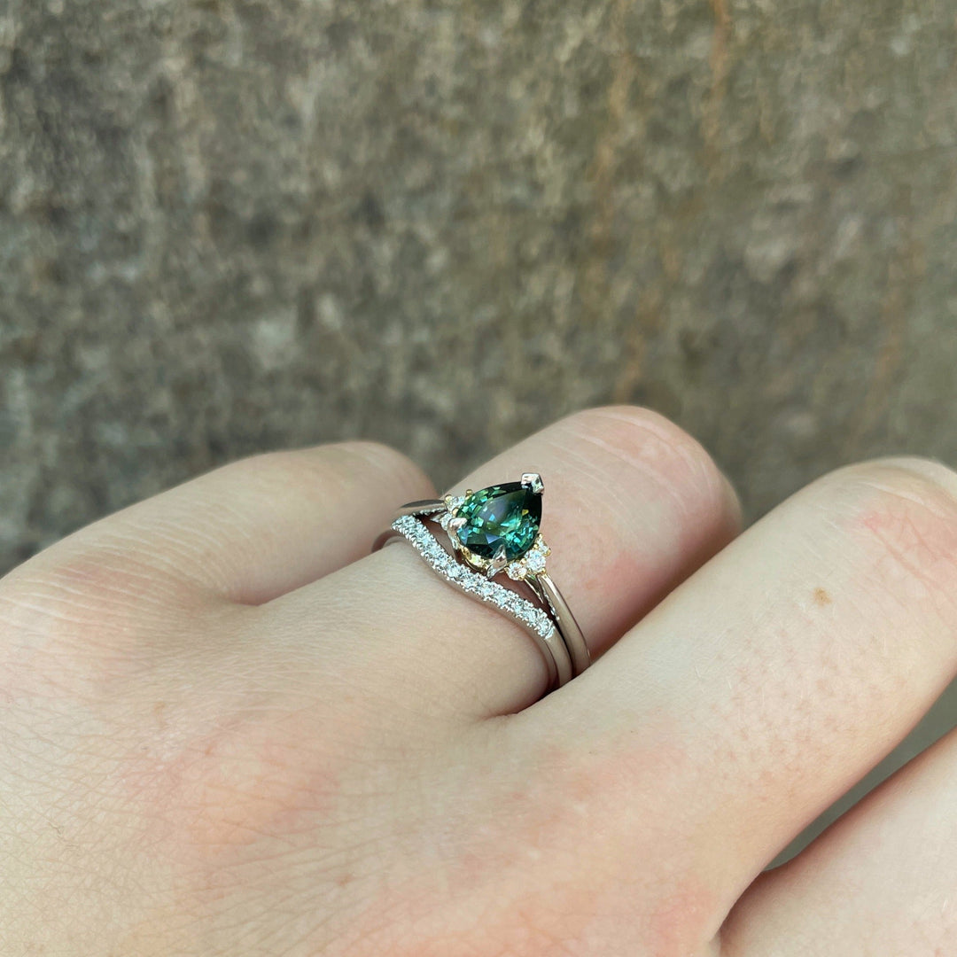 ‘Zoe’ 1.17ct pear cut Australian sapphire ring Ring Jason Ree Design 