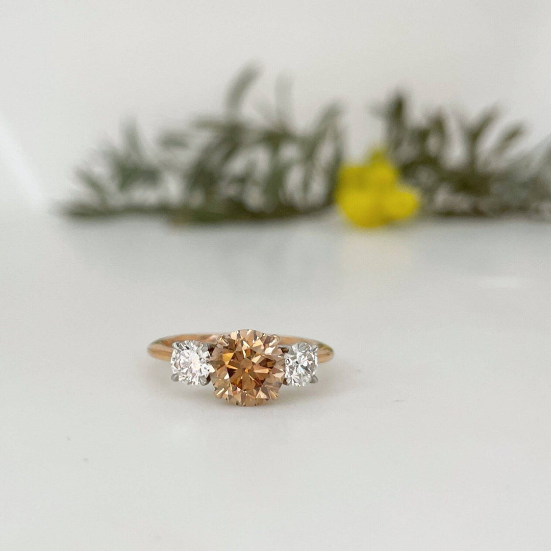 HighWire Argyle Diamond Trilogy Rose Gold ring Ring Jason Ree Design 