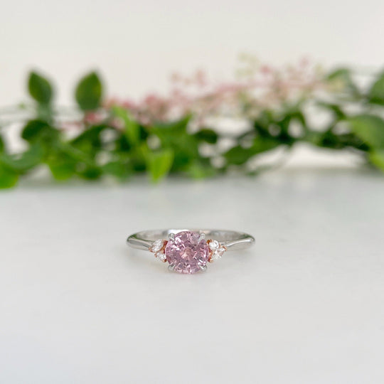 'Pia' 1.23ct Unheated Pink Sapphire & Diamond Ring Ring Jason Ree Design 