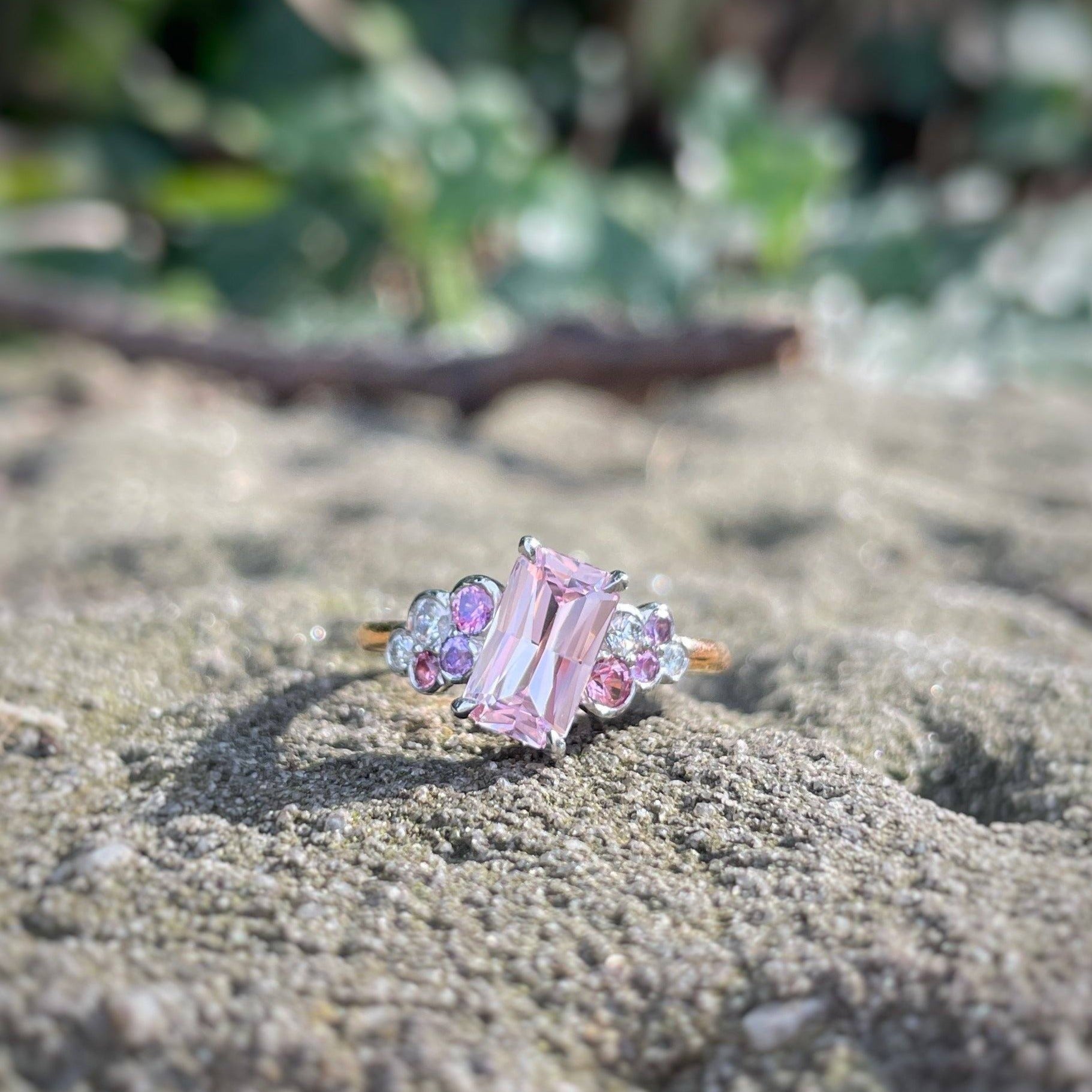 Pink on sale sapphire diamond