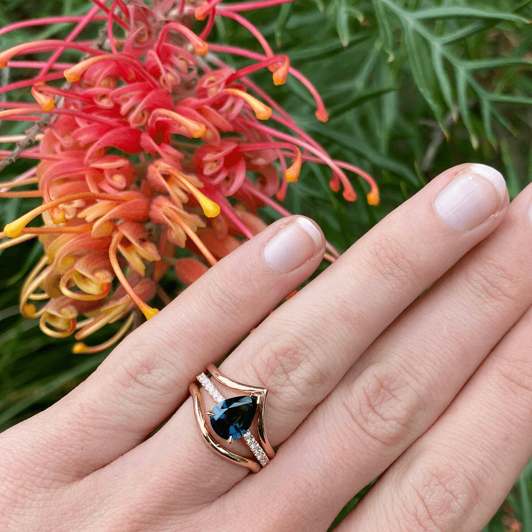 Rose gold stacker ring online