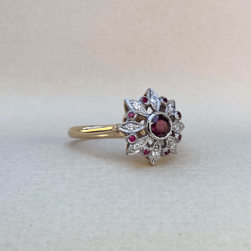 "Fireworks" 0.40ct Ruby Ring 