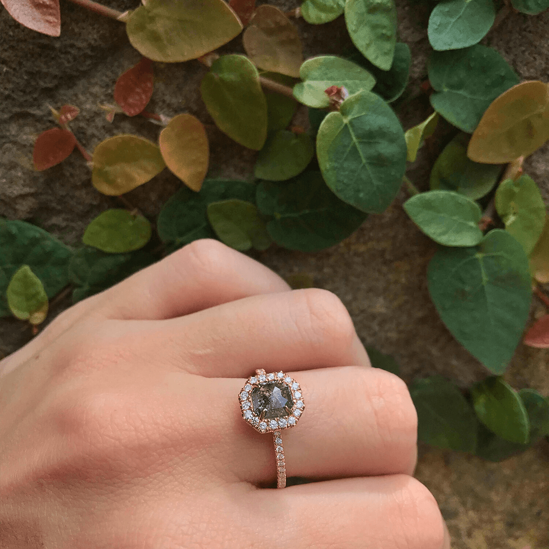 Octagonal engagement ring deals