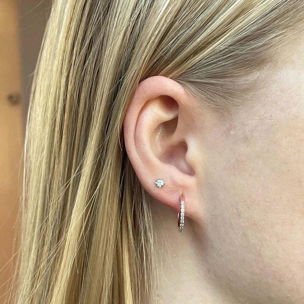 ‘Mademoiselle’ Rose gold diamond earrings Earrings Jason Ree Design 