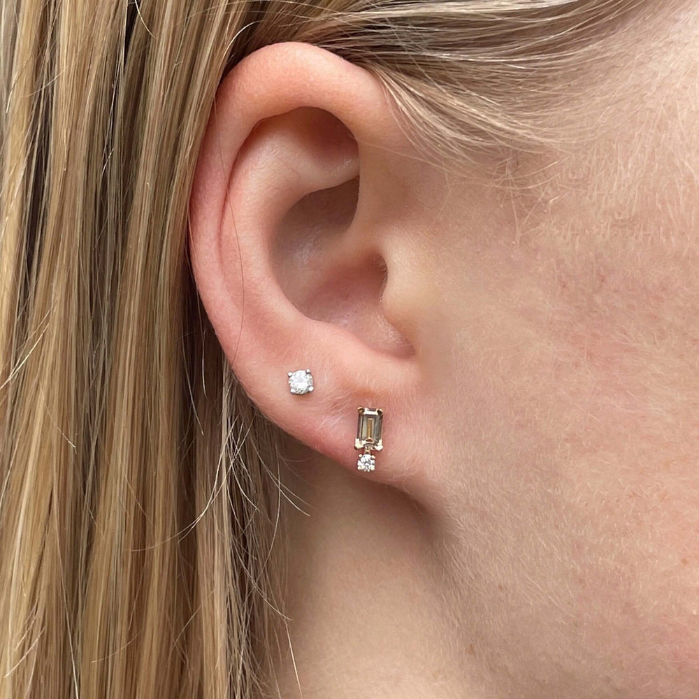 ‘Nyka’ champagne tourmaline & diamond earrings Earrings Jason Ree Design 
