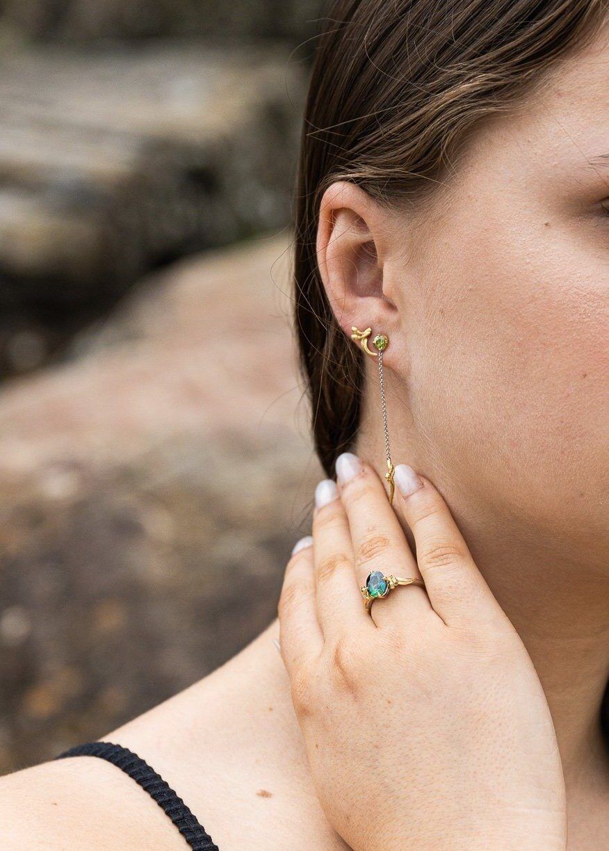 "Gumleaf" Australian Sapphire Ring Ring JasonRee 