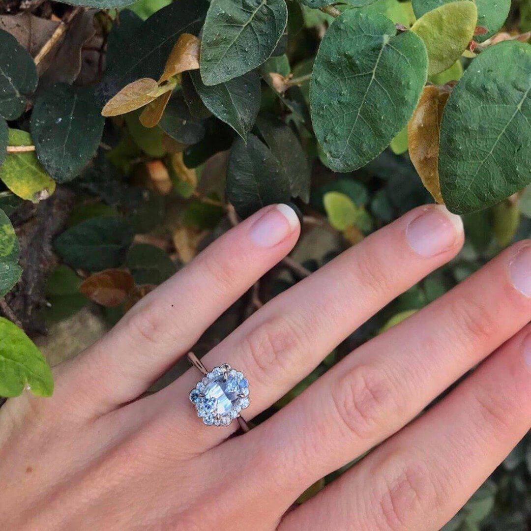 "Polaris" Sapphire & Diamond Engagement Ring Ring JasonRee 
