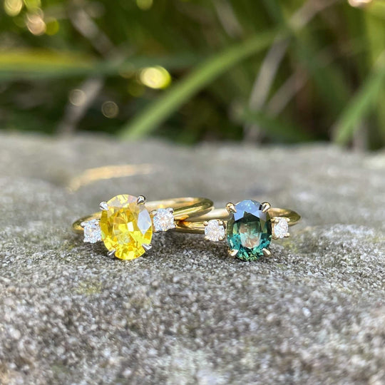 'Riverina' Gold 1.54ct sapphire and diamond ring Ring Jason Ree Design 