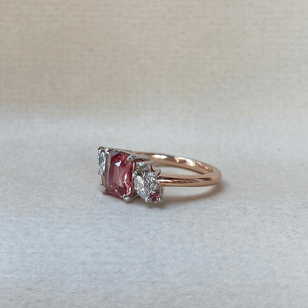 "Manhattan" 1.35ct Rare Red Sapphire & Diamond Ring Ring JasonRee 