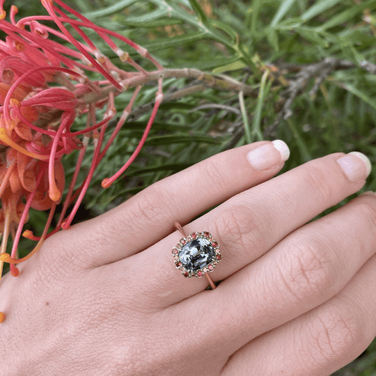 "Desert Pea" Colour-Change Sapphire Ring Ring JasonRee 