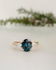 ‘Delta’ 2.06ct Teal Australian Sapphire ring Ring Jason Ree Design 